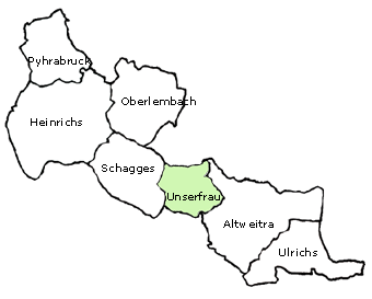 Karte Katastralgemeinde Unserfrau